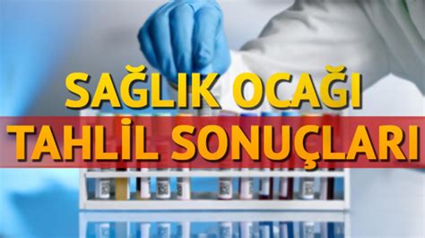 istanbul sağlık müdürlüğü tahlil sonuçları